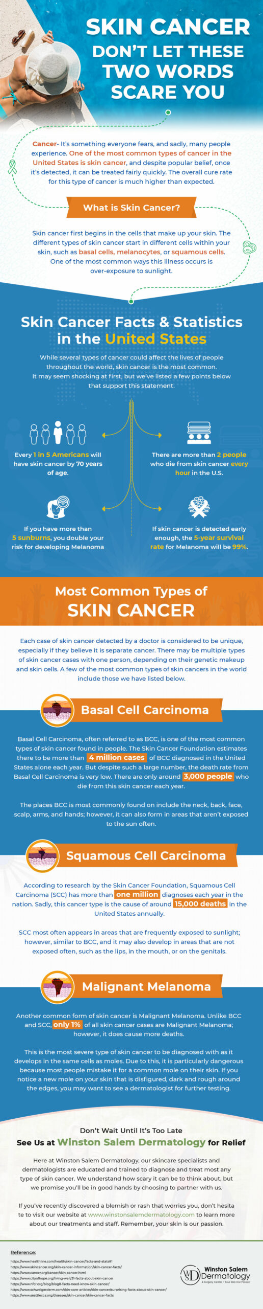 Infographic Skin Cancer Don T Let These Two Words Scare You